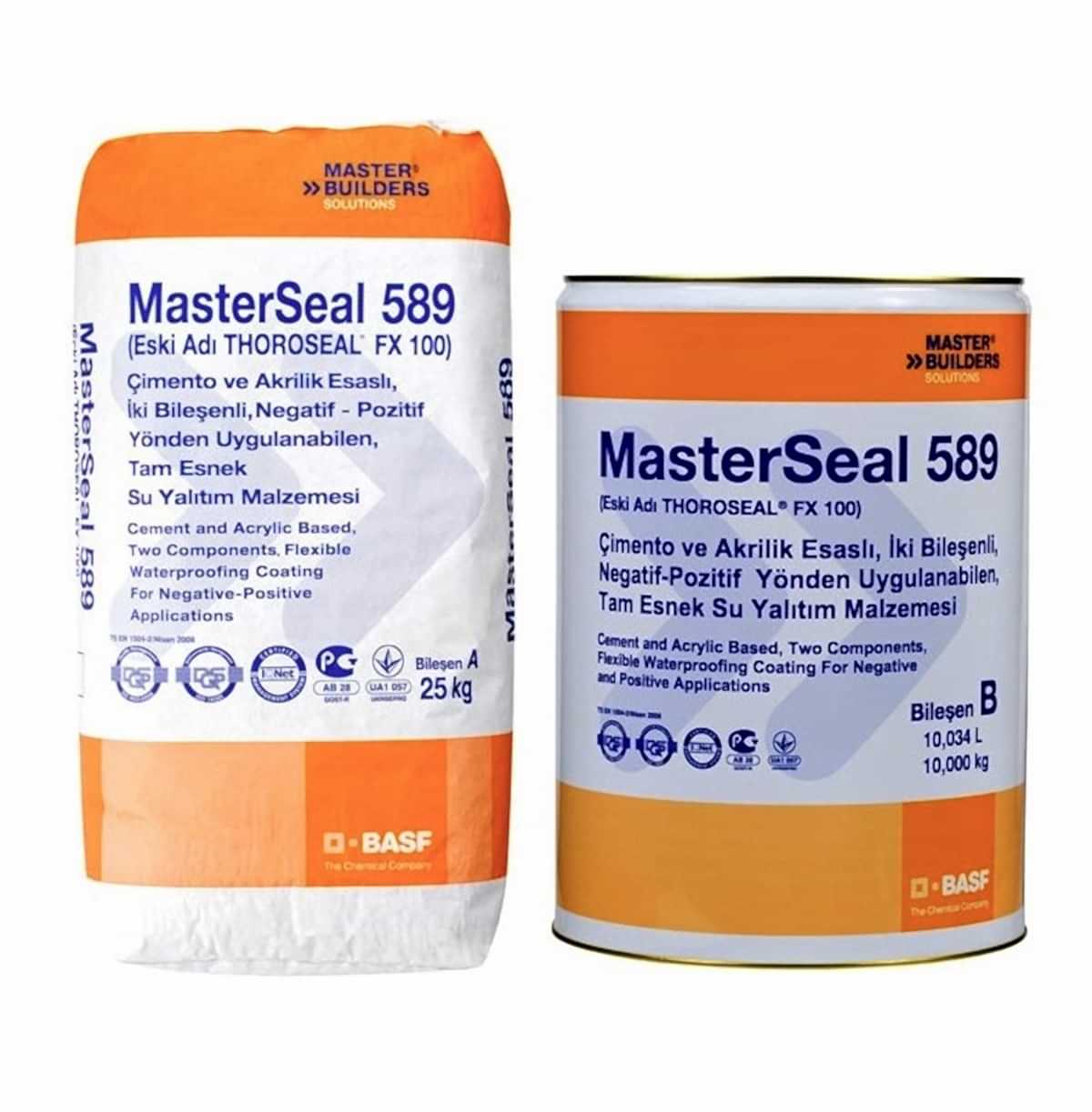    BASF MASTERSEAL 589 BEYAZ 25+8 KG SET
