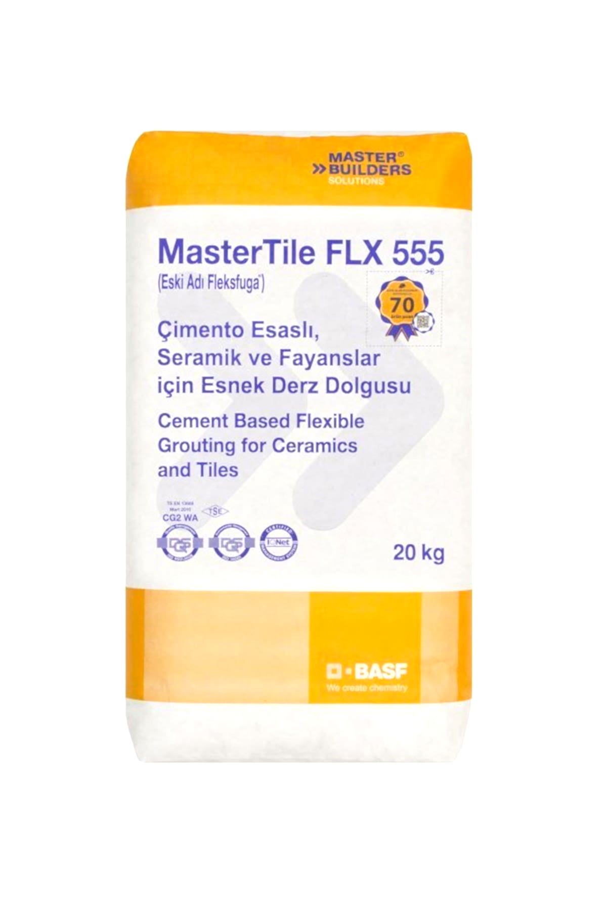 BASF MASTERTILE FLX 555 BAHAMABEJ 20 KG (FLEKSFUGA)