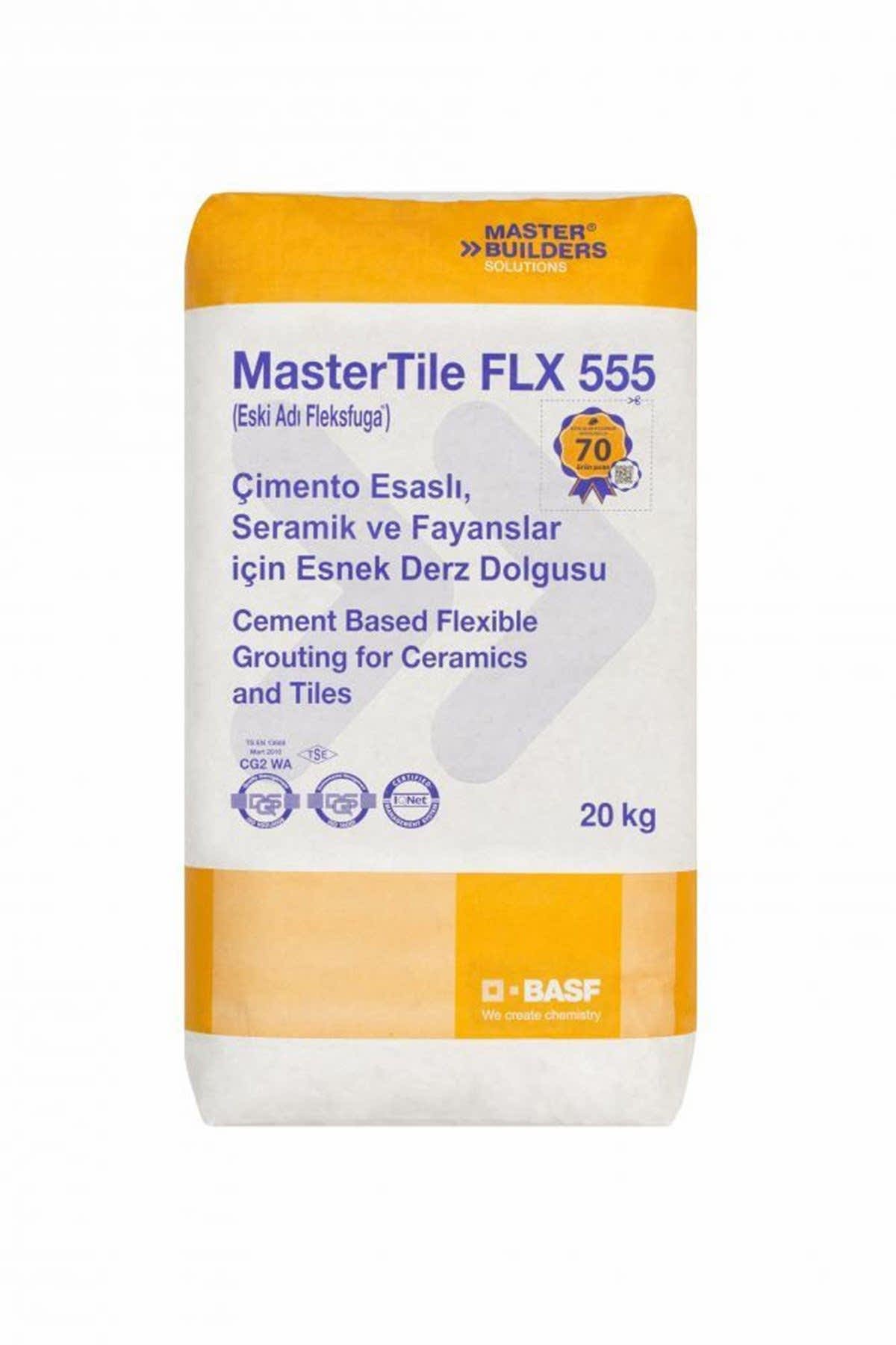 BASF MASTERTILE FLX 555 BEYAZ 20 KG (FLEKSFUGA)