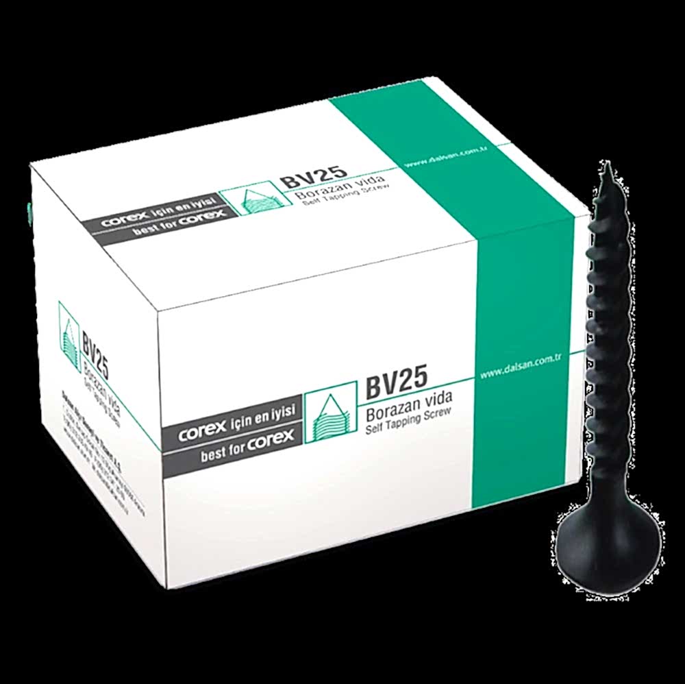 DALSAN BORAZAN VIDA SIVRI UÇLU 25 MM (1000 AD)