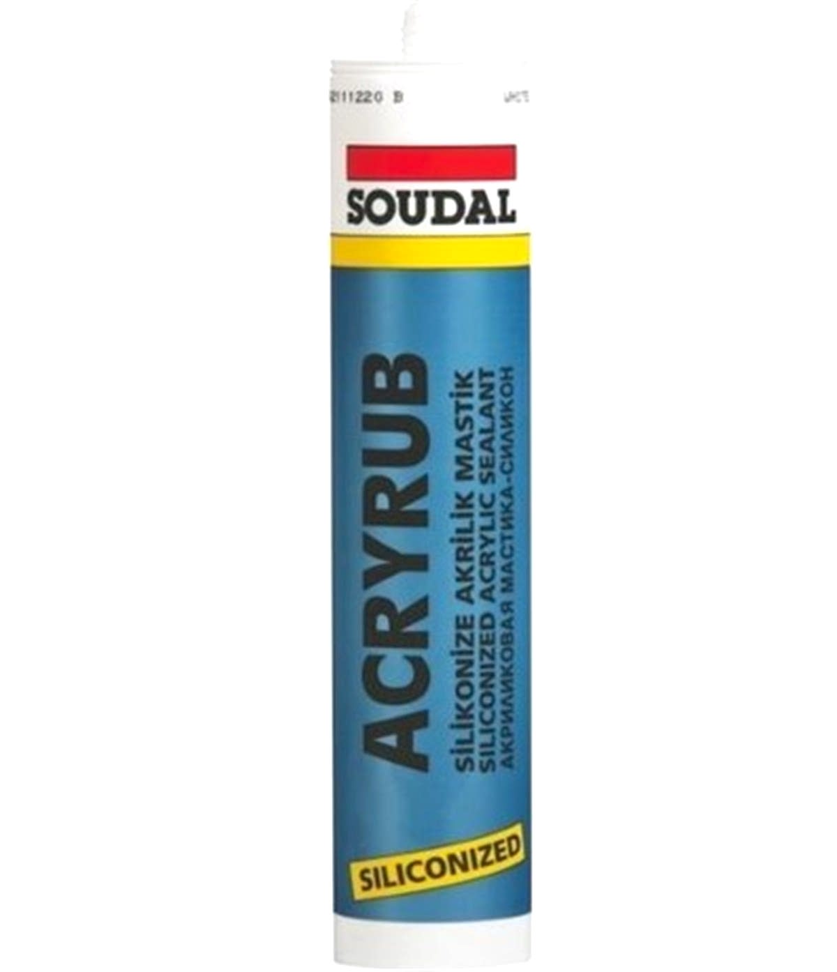 SOUDAL ACRYRUB SILIKONIZE MASTIK ANTRASIT GRI 500 GR 30 AD