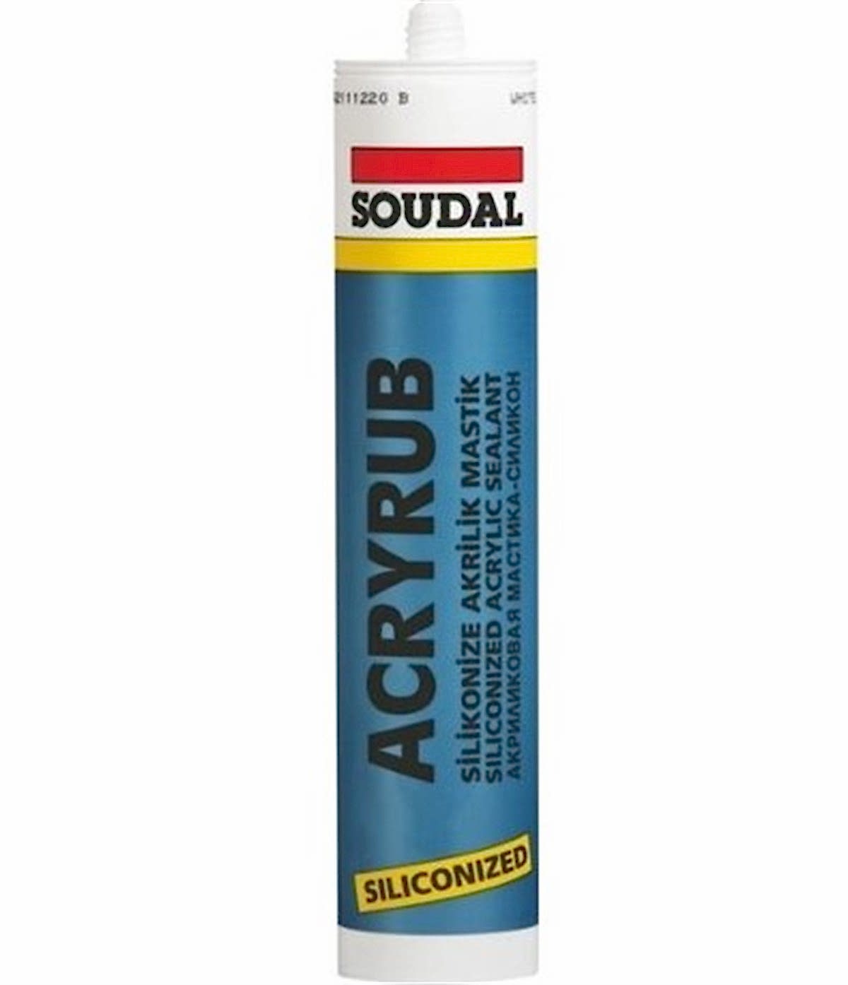 SOUDAL ACRYRUB SILIKONIZE MASTIK BEYAZ 450 GR