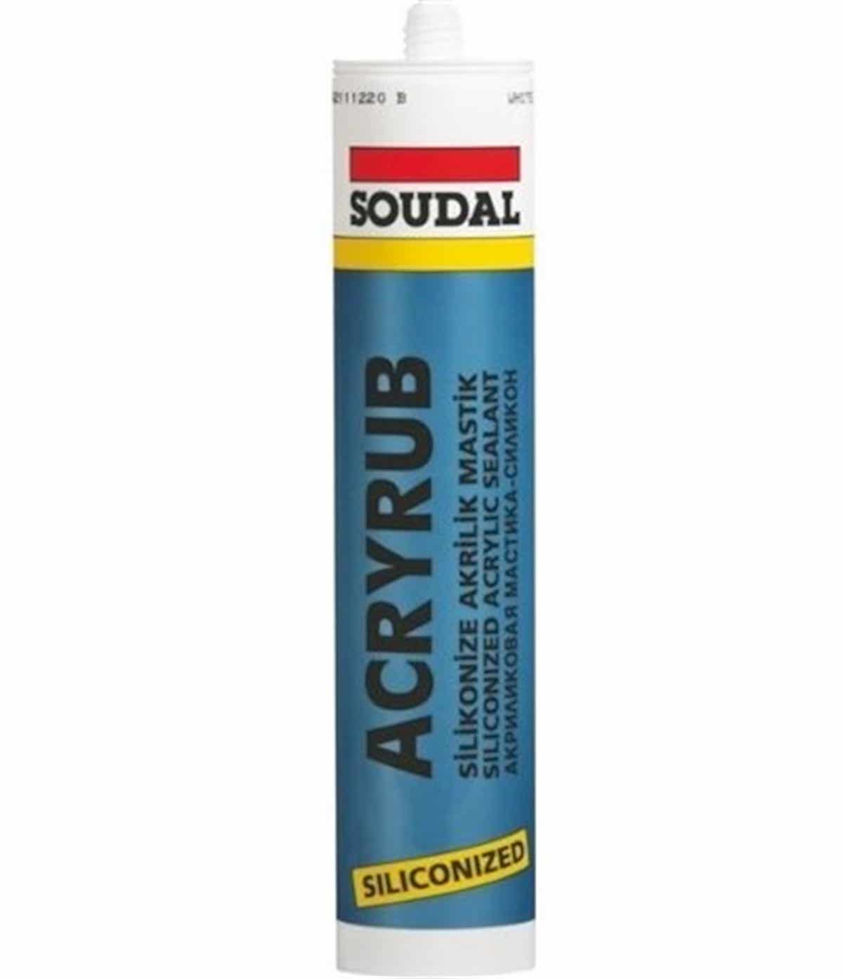 SOUDAL ACRYRUB SILIKONIZE MASTIK GRI 500 GR