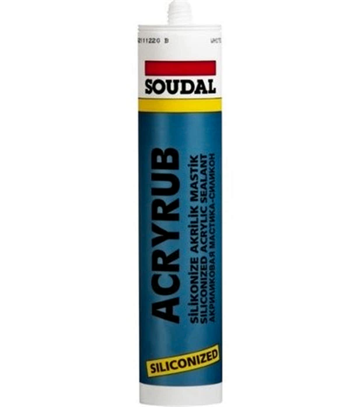 SOUDAL ACRYRUB SILIKONIZE MASTIK GRI 600 ML (15 AD)