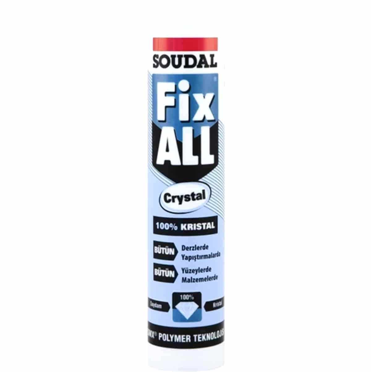 SOUDAL FIX ALL CRYSTAL SEFFAF 290 ML