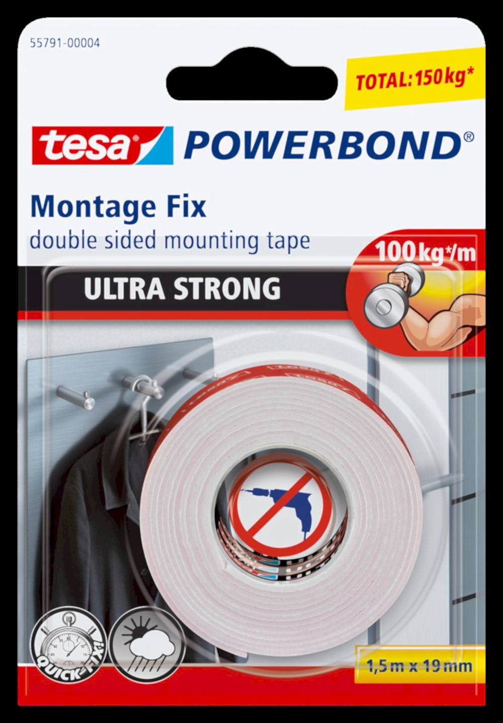 TESA 55791 KÖPÜK MONTAJ BANDI 19MMX1.5M